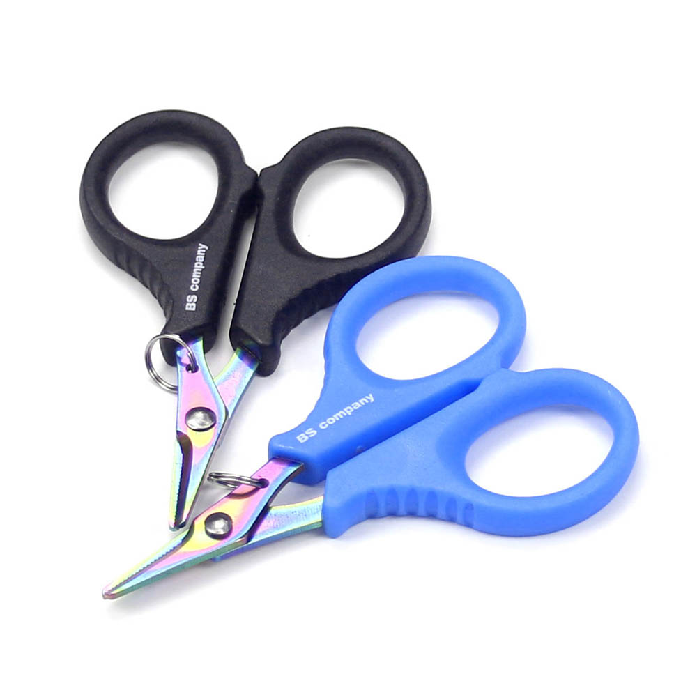 비에스컴퍼니 티타늄코팅 합사가위 블루