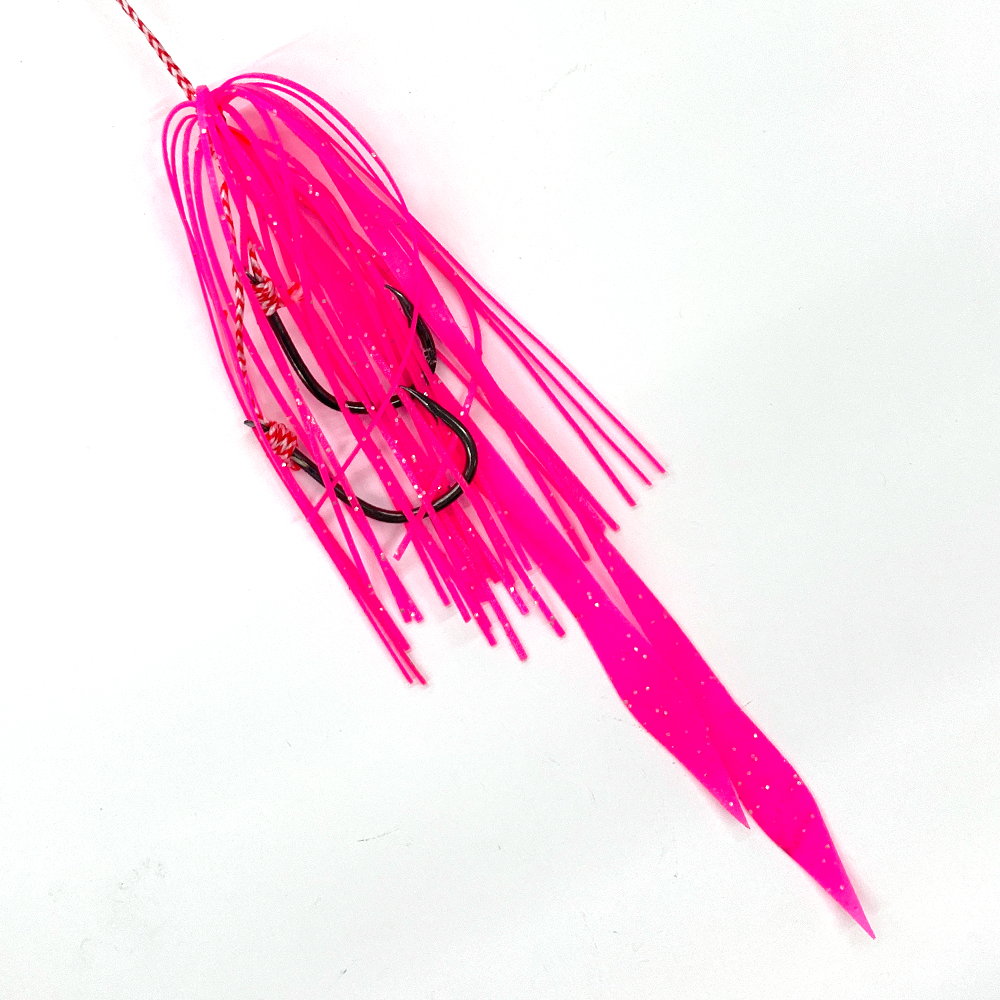 참돔 타이라바 스커트 실리콘 스커트 바늘13호 14호 랜덤  [그린&그린지브라]