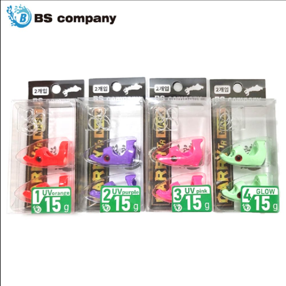 BS컴퍼니 캐리 팁런 에기마스크 2개세트 30g 야광