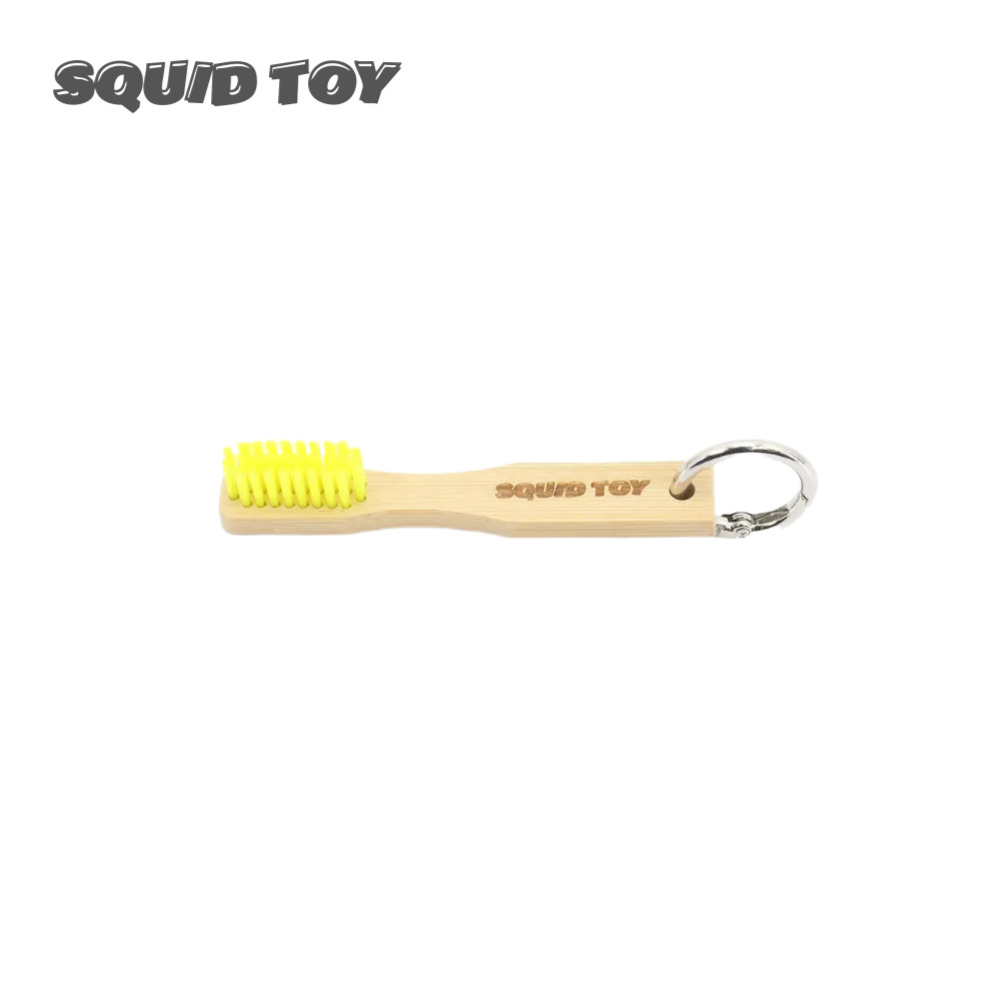 스퀴드토이 에기브러쉬 해초제거 에기바늘 청소용 칫솔 [옐로우]